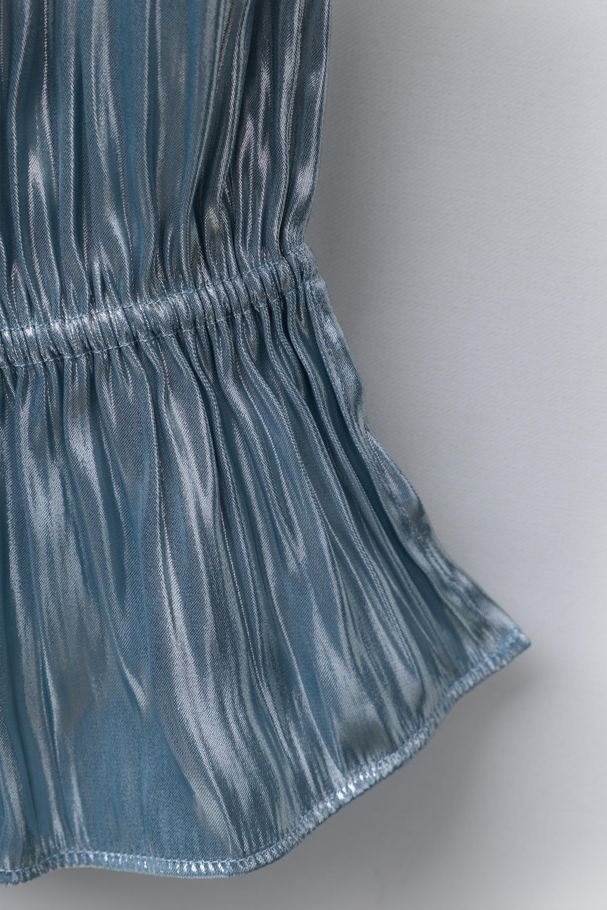 PANTALON MÉTALLISÉ TEXTURÉ